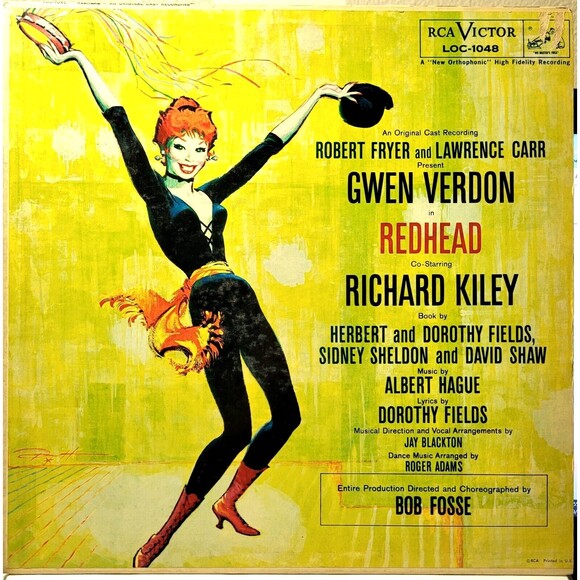 Gwen Verdon, Richard Kiley LP Redhead (Original Cast) RCA Victor VG/EX Musical - Picture 1 of 4